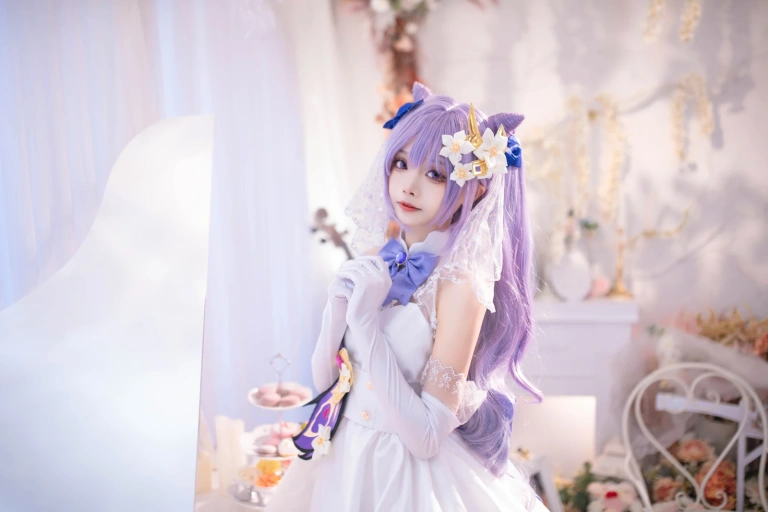 《刻晴花嫁》｜艾西Aiwest · 40张写真