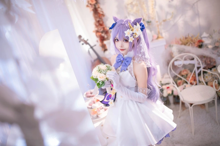《刻晴花嫁》｜艾西Aiwest · 40张写真