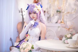 《刻晴花嫁》｜艾西Aiwest · 40张写真