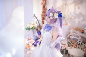 《刻晴花嫁》｜艾西Aiwest · 40张写真