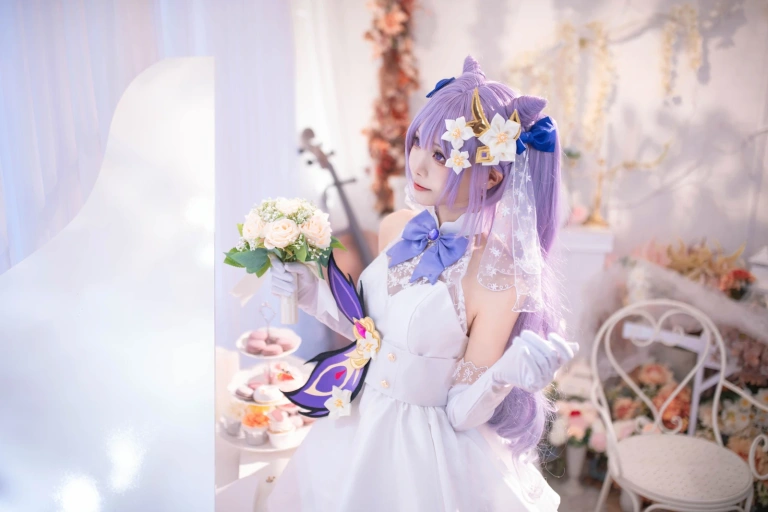 《刻晴花嫁》｜艾西Aiwest · 40张写真