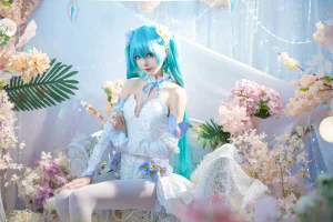 《初音 粉蝶花》｜艾西Aiwest · 42张写真