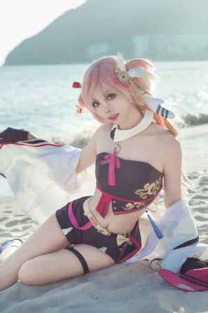 《原神烟绯 花鸟与情》｜艾西Aiwest · 29张写真