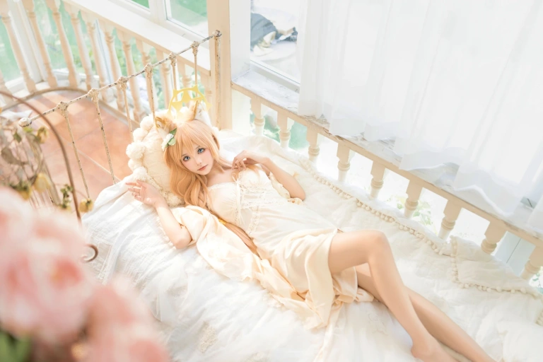 《碧蓝档案 伊落玛丽 睡衣》｜艾西Aiwest · 34张写真