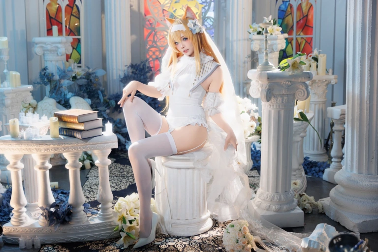 《蔚蓝档案 伊落玛丽 花嫁》｜艾西Aiwest · 31张写真
