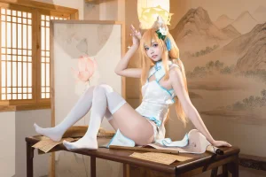 《蔚蓝档案 伊落玛丽 旗袍》｜艾西Aiwest · 30张写真