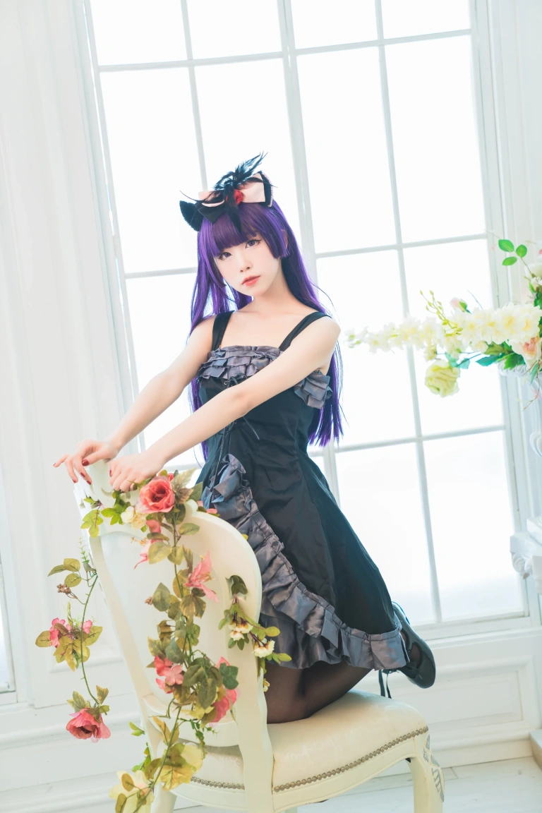 《黑猫 冷门小礼服》｜水淼Aqua · 9张写真