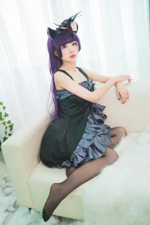 《黑猫 冷门小礼服》｜水淼Aqua · 9张写真