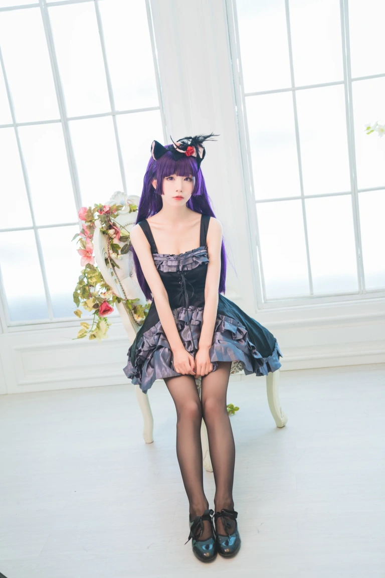 《黑猫 冷门小礼服》｜水淼Aqua · 9张写真