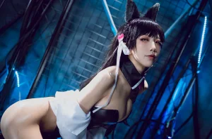 《碧蓝航线 爱宕犬 同人机车》｜水淼Aqua · 40张写真