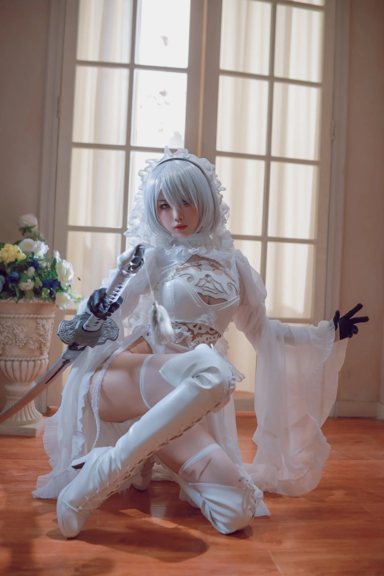 《黑白2B》｜水淼Aqua · 55张写真
