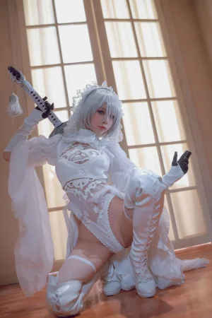 《黑白2B》｜水淼Aqua · 55张写真