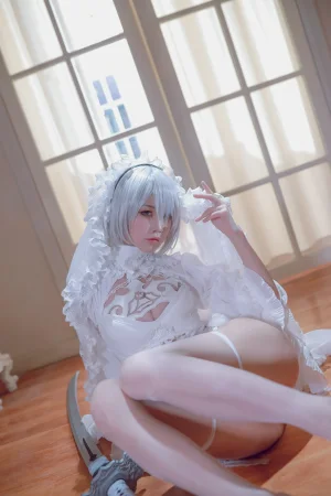 《黑白2B》｜水淼Aqua · 55张写真