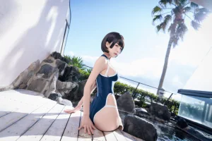 《竞泳水着》｜水淼Aqua · 40张写真