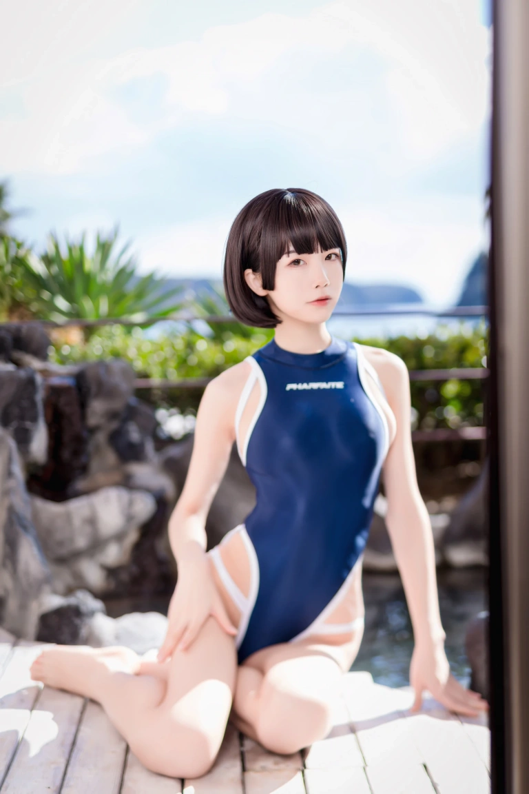 《竞泳水着》｜水淼Aqua · 40张写真