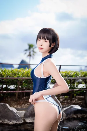《竞泳水着》｜水淼Aqua · 40张写真