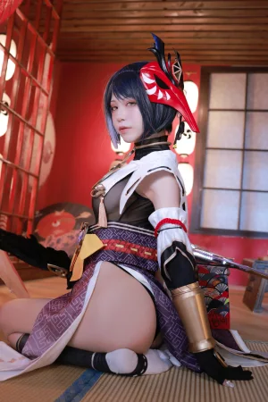 《稻妻 九条裟罗》｜水淼Aqua · 62张写真