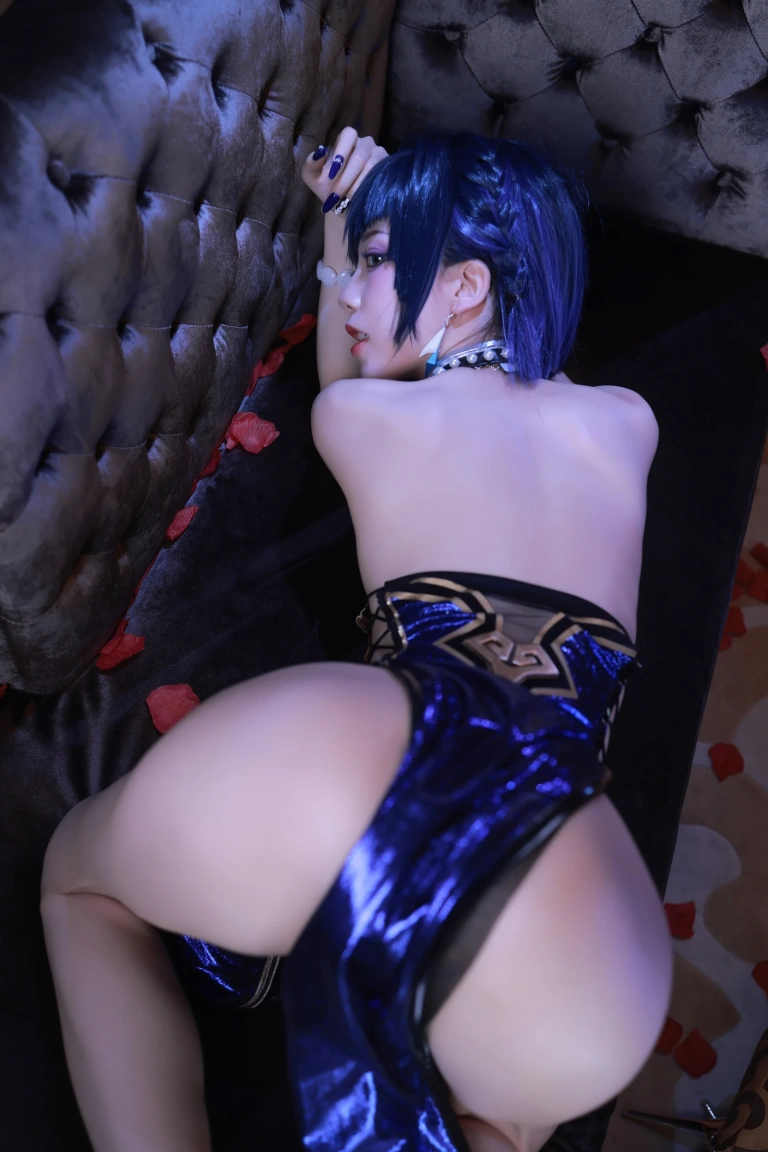 《夜阑同人礼服+自拍》｜水淼Aqua · 108张写真