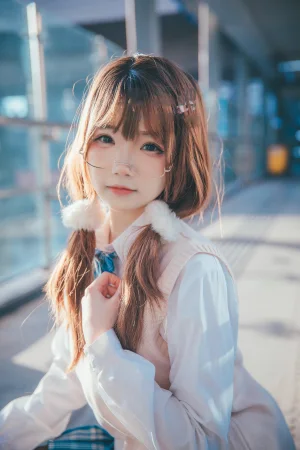 《JK夕阳》｜雪晴Astra · 25张写真