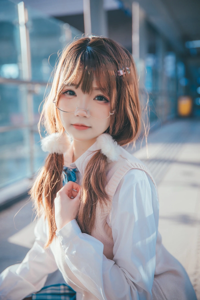 《JK夕阳》｜雪晴Astra · 25张写真