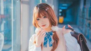《JK夕阳》｜雪晴Astra · 25张写真