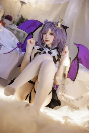 《刻晴恶魔拘束睡衣》｜雪晴Astra · 20张写真、4 个视频