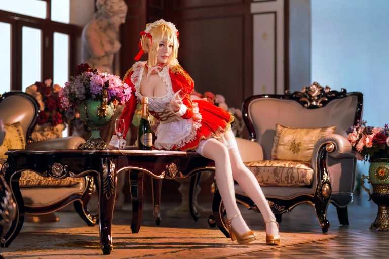 《Claudius Maid ネロ・クラウディウス》｜半半子 BANBANKO · 43张写真