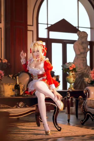 《Claudius Maid ネロ・クラウディウス》｜半半子 BANBANKO · 43张写真