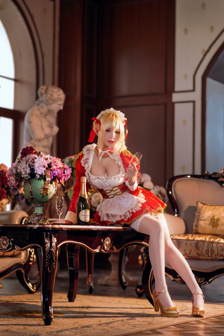《Claudius Maid ネロ・クラウディウス》｜半半子 BANBANKO · 43张写真