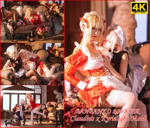 《Claudius x Kyrielight Maid》｜半半子 BANBANKO&面饼仙儿 · 22张写真