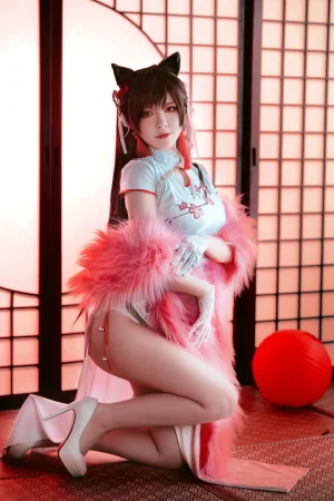 《愛宕x高雄,チャイナ服》｜半半子 BANBANKO&婉Yue · 35张写真、1 个视频