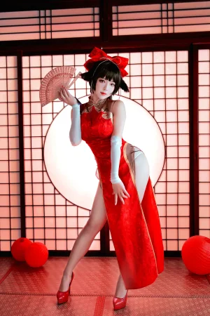 《愛宕x高雄,チャイナ服》｜半半子 BANBANKO&婉Yue · 35张写真、1 个视频