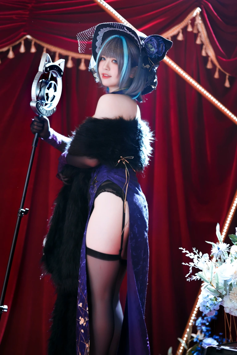 《柴郡旗袍》｜半半子 BANBANKO · 64张写真