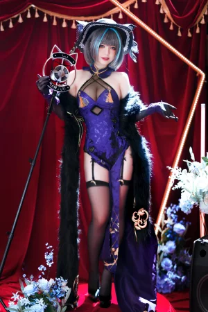 《柴郡旗袍》｜半半子 BANBANKO · 64张写真