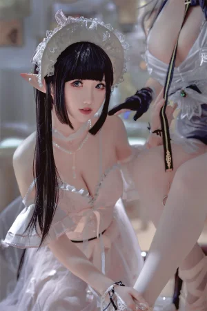 《Arknights 黑x森蚺バレエ》｜半半子 BANBANKO&面饼仙儿 · 56张写真