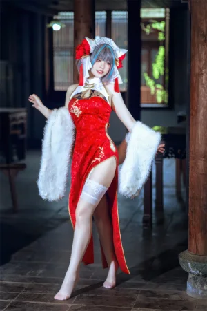 《柴郡中华娘旗袍》｜半半子 BANBANKO · 45张写真、2 个视频