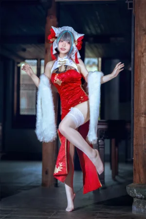 《柴郡中华娘旗袍》｜半半子 BANBANKO · 45张写真、2 个视频