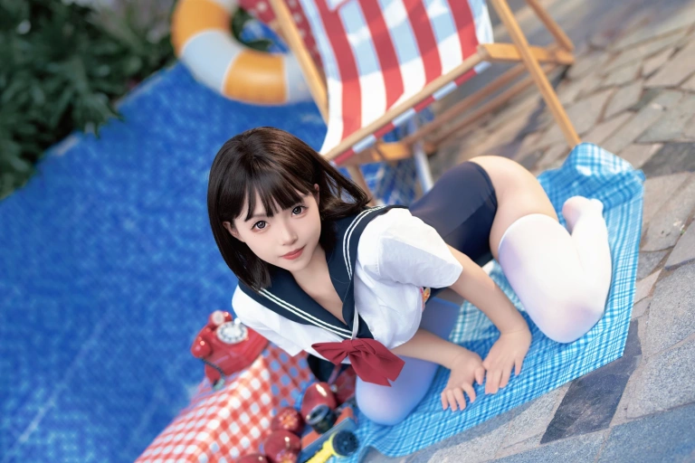 《反差JK泳装》｜Bangni邦尼 · 97张写真、7 个视频