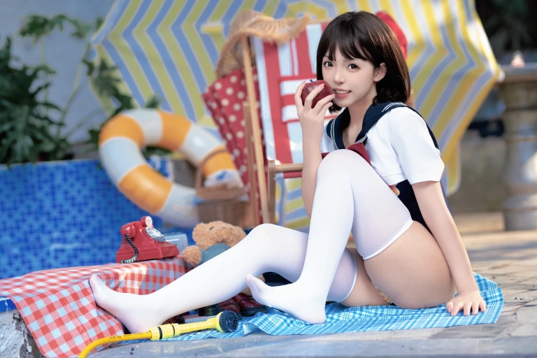 《反差JK泳装》｜Bangni邦尼 · 97张写真、7 个视频