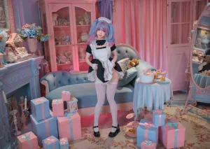 《初音未来·兔子洞女仆》｜Bangni邦尼 · 82张写真