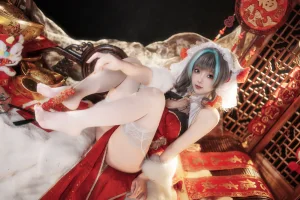 《碧蓝航线 柴郡新春旗袍》｜Bangni邦尼 · 81张写真、8 个视频