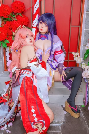 《Yae Miko x Raiden Shogun》｜Byoru · 95张写真