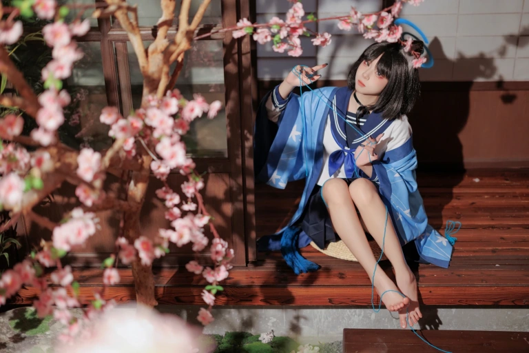 《桔梗毛线团》｜纸悦Etsu_ko · 25张写真