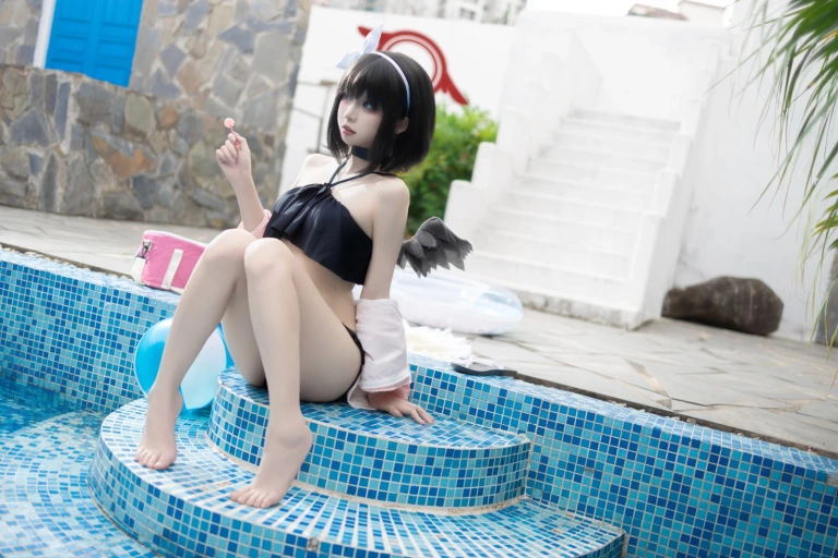 《蔚蓝档案 水真白》｜纸悦Etsu_ko · 28张写真