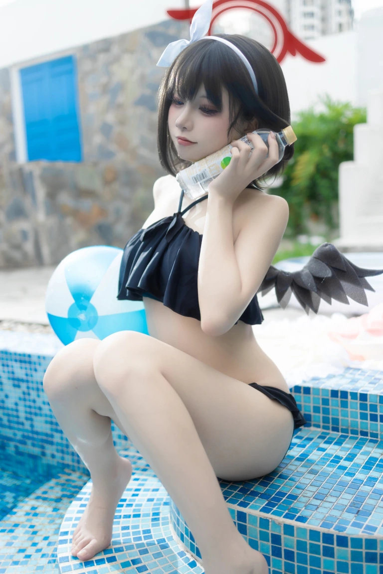《蔚蓝档案 水真白》｜纸悦Etsu_ko · 28张写真