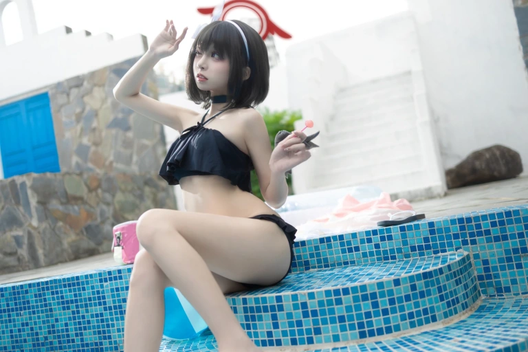 《蔚蓝档案 水真白》｜纸悦Etsu_ko · 28张写真