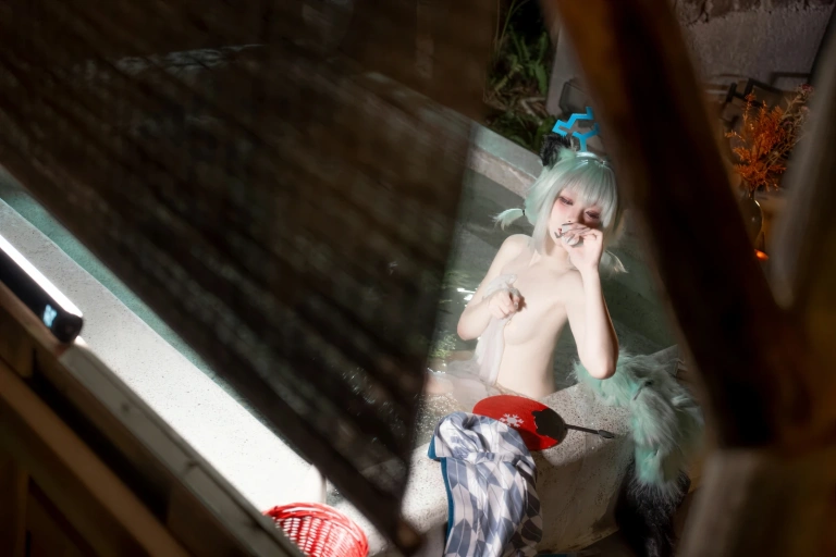 《蔚蓝档案 时雨温泉》｜纸悦Etsu_ko · 63张写真