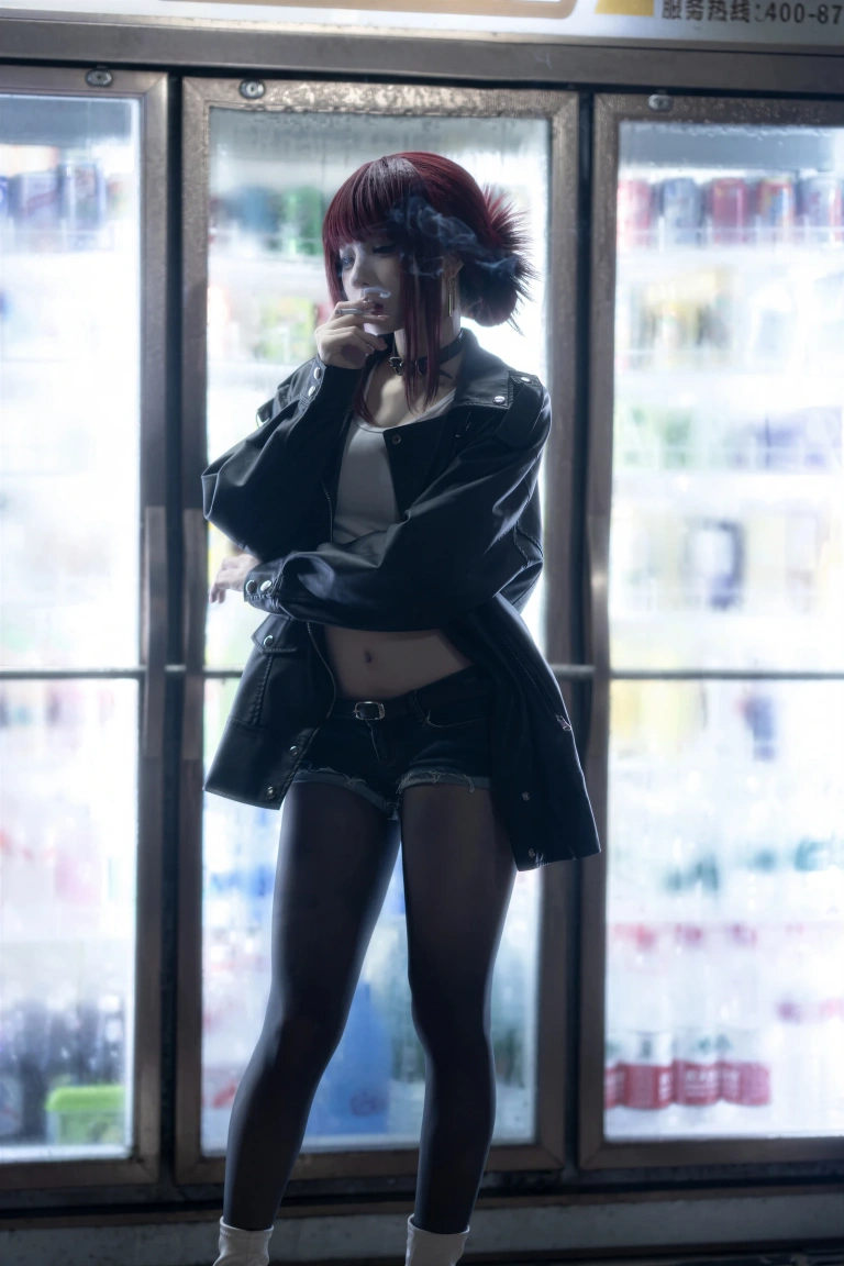 《在超市后门吸烟的二人 田山小姐》｜纸悦Etsu_ko · 23张写真
