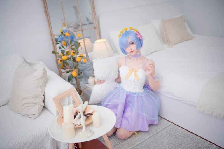 《蕾姆CLEAR DRESS》｜花柒Hana · 15张写真