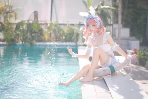 《夏日甜芯泳装写真》｜花柒Hana · 37张写真
